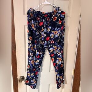 Hawaiian print dress pants
